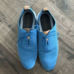 Men’s size 12 Cole Haan blue color shoes gently used